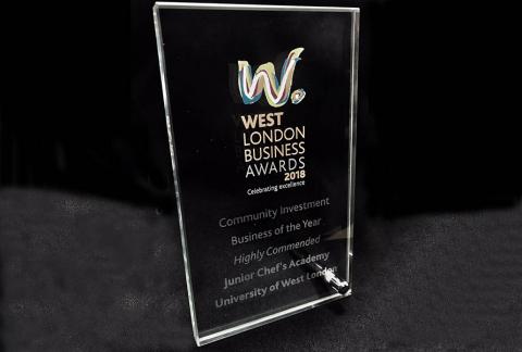 West London Business Awards trophy