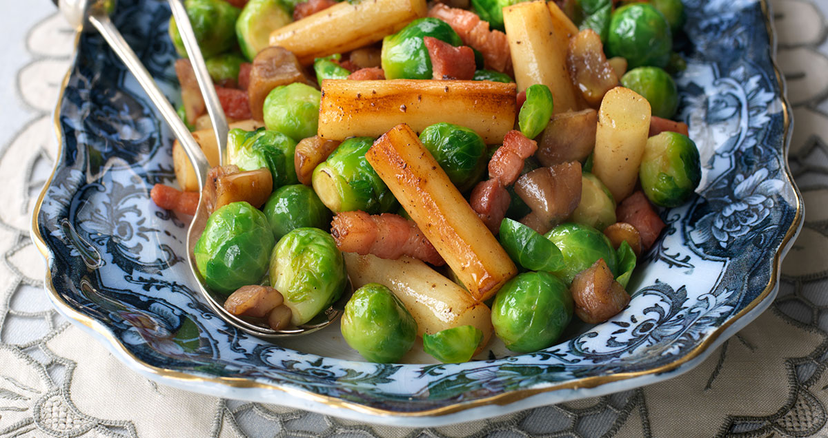 a plate of sauteed vegetables