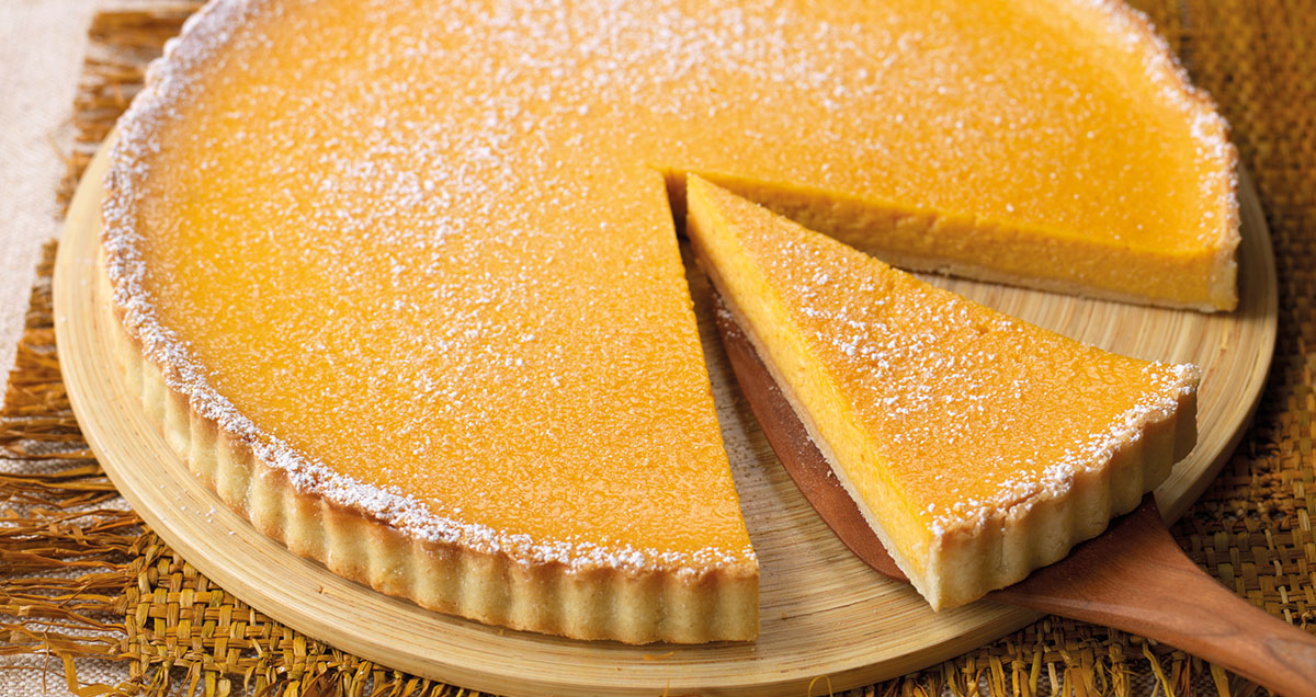 Ginger, orange, and squash pie