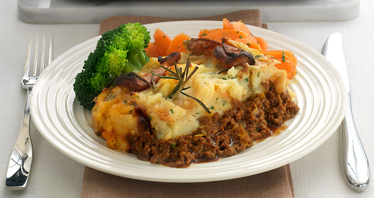 A plate of shepard's pie